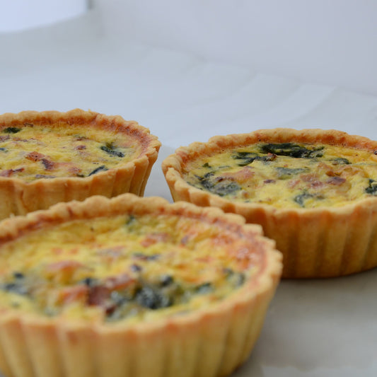 Bacon and Spinach Quiche 10cm