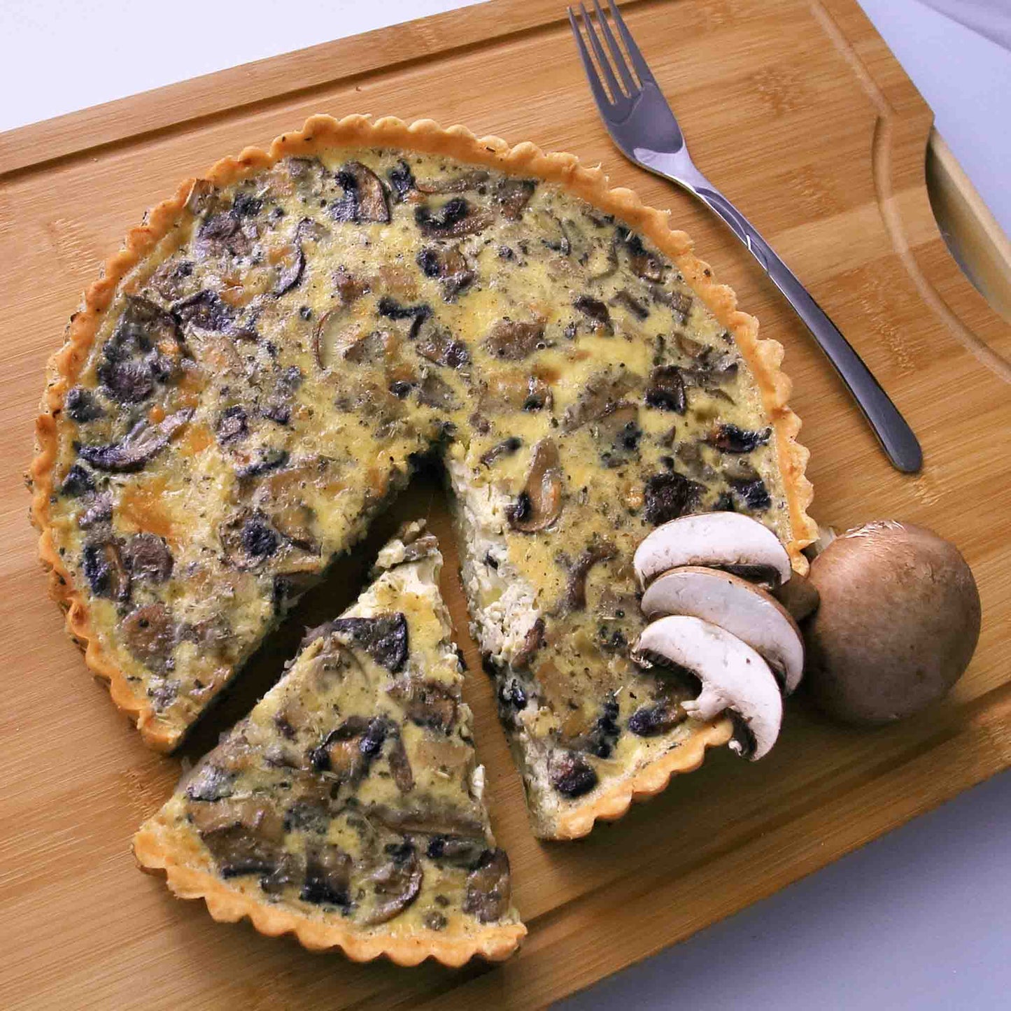 Mushroom and Ham Quiche 24cm