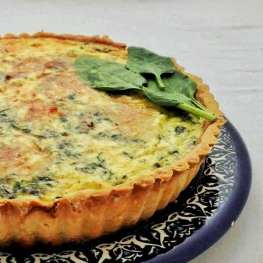 Bacon and Spinach Quiche 24cm