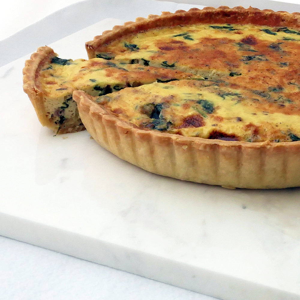 Bacon and Spinach Quiche 24cm